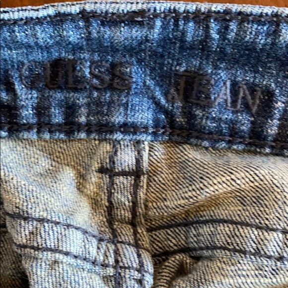 Guess Modele Style Bootcut Jeans Sz 31 – Classic Dark Wash, Cotton Spandex - Picture 8 of 9